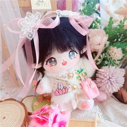 Plush Dolls 20cm Doll Clothes Lovely satchel bag dress Suit Outfit Accessories for Korea Kpop EXO Cotton Idol Gift DIY Toys 230823