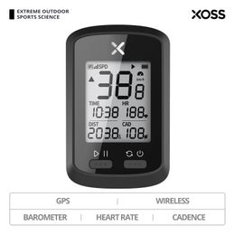 Bike Computers XOSS GG2 GPS Computer Wireless Cycling Speedometer Road MTB Waterproof Bluetooth ANT Cadence Speed Bicycle 230823