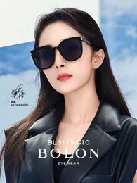 Sunglasses Bolon Tyrannosaurus Glasses 2023 New Product Polarized Yang Mi Same Style Large Frame Mens and Womens Fashion Bl3113