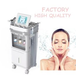 9-in-1 Hydrogen Aqua Peel Water Dermabrasion RF Ultrasonic BIO Skin Lift Oxygen Jet Peel Machine with Mousse Bubble Pen