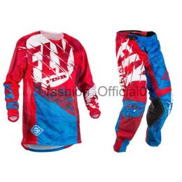 NEW Fly Fish Motocross MX Racing Suit Pants Combos Moto Dirt Bike ATV Gear Set Red/Black x0823