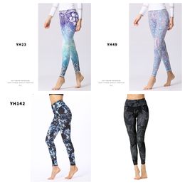 European and American New Digital Printed Yoga Pants Women's Outdoor Fitness and Sports Pants Tight Dance Pants