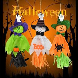 Other Festive Party Supplies Halloween Decorations Hanging Ghost Ornament Pumpkin Ghost Straw Windsock Pendant for Outdoor Bar Party Background Decoration L0823