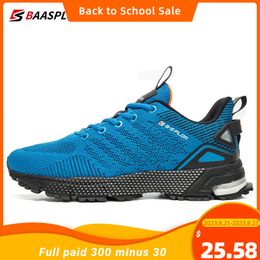 Dress Shoes Baasploa Men Running Shoes Lightweight Sport Shoes for Men Mesh Breathable Casual Sneakers Non-Slip Outdoor Arrival 230822