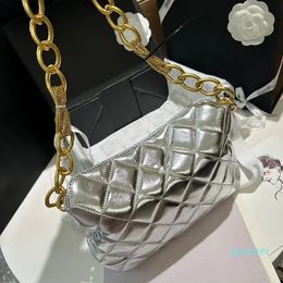 Designer -Shoulder Bag Leather Classic Diamond Lattice Crossbody Bag Womens Underarm Bag Fashionable Thick Chain