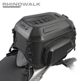 Panniers Bags Rhinowalk Motorcycle Bag mt2335 Waterproof 35L Top Box Universal for BMW Luggage Rear Cases 230823