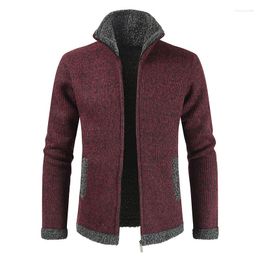 Men's Jackets Thick Winter Fashion Brand Sweater Mens Cardigan Slim Fit Jumpers Knitwear Warm Autumn Casual Clothes Zipper Top Coat