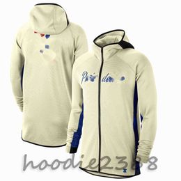 A number of team logo star uniforms, basketball warm-up training uniforms, zipper breathable hoodie sportswear, men's hoodie, training clothing --001-13