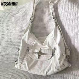 Evening Bags Korean Women Simple Star Zipper Handbags All Match Streetwear Trendy Y2k Crossbody Bag College Students Travel Shoulder 230823