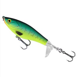 Baits Lures HISTAR 1pc 9cm11cm Popper Soft Rotating Tail Floating Wobblers Hard Bait 9501 Topwater Propeller Fishing Lure 230822