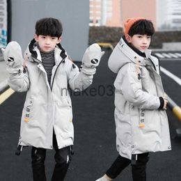 Down Coat New Children parka kids Winter Warm Jacket Coat snowsuit Clothing Big Boy Thicken Outerwear toddler clothes infant overcoat 30C J230823