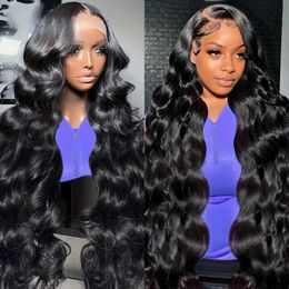 Synthetic Wigs 30 Inch Transparent Body Wave 13x6 Hd Lace Frontal Wig Human Hair 250% 13x4 Lace Front Wig 5x5 Closure Brazilian Wigs For Woman