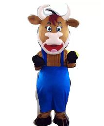 2024 Animal Cow Props Mascot Costume Halloween Christmas Fancy Party Cartoon Character Outfit Suit Adult Women Men Dress Carnival Unisex Adults