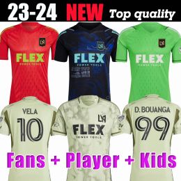 Fan e jogador versão 23 24 Jerseys de futebol LaFC 2023 2024 Vela Chiellini Acosta D.Bouanga Kaye Rossi Los Angeles FC Camisas de futebol Kit Kit Kit