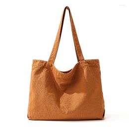 Evening Bags Solid Colour Simple Canvas Shoulder For Women Cotton Casual Totes Japan And Korea Pastoral Style Packages Cloth Handbag