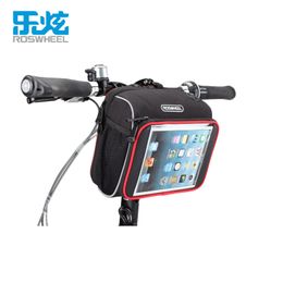 Panniers Bags ROSWHEEL 11888 bike bag accessories Handlebar basket bycicle cycling bags bicycle pannier for ipad mini 7 8 inch tablet pc 230823
