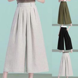 Women's Pants Comfortable Skirt Wide Leg Thin Womens Linen Beach Dress For Women Business Casual Long