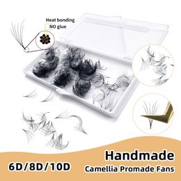 False Eyelashes Blossom Camellia Premade Volume Lashes 500 Loose Promade Fans Soft Natural Russian Faux Mink Eyelash 230822