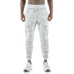 GODLIKEU Summer Mens Cargo Pants Camo Winter Casual White Camouflage Fitness Sport Training Trousers258G