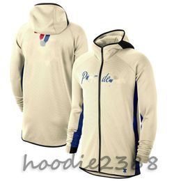 A number of team logo star uniforms, basketball warm-up training uniforms, zipper breathable hoodie sportswear, men's hoodie, training clothing --001-7