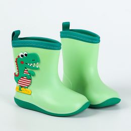 Sneakers Little Child Toddler Boys Girls Multicolor Rain Boots Dinosaur Print Non Slip Flat Shoes 230823