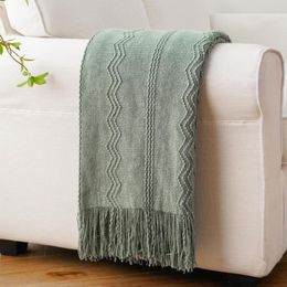 Blankets Throw For Bed Knit Throws With Tassel Sofa Super Soft Lightweight Luxury Blanket Home Decor Custom