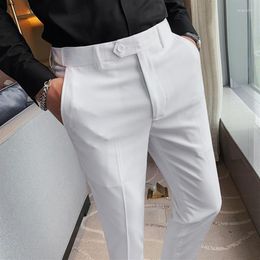 Men's Suits Men's & Blazers High Quality Men Dress Pants Autumn Korean Slim Fit Casual Office Trousers Ankle Length Busi223Y