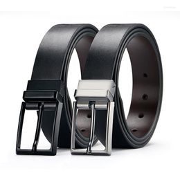 Belts Luxury Strap For Male Genuine Leather Belt Designer Pin Buckle Men's High Quality Man Waistband Men Jeans KZM014