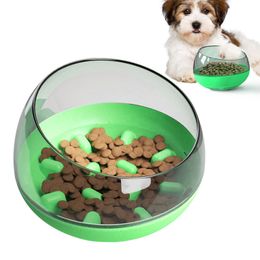 Dog Spill-Proof Pet Tumbler Slower Feeder Bowl Dog Toys