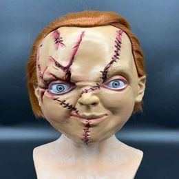 Halloween Chucky Mask Childs Play Costume Masques Ghost Masks Horror Full Face Latex mask hood Party Terror Devil Killer Doll Helmet Prop