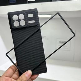 Genuine Carbon Fiber Aramid Slim Case for Xiaomi MIX Fold 3 Matte Armor Back Cover