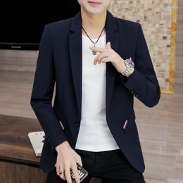 Men's Suits 2023 Fashion Trend Suit Casual Coat Youth Korean Version Slim Man Single Piece Small Mens Blazer Jacket