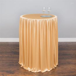 Table Skirt Round Ice Silk For Clothes Cover Decoration Wedding Party Banquet Skirting