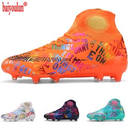 Safety Shoes 202en's Cleats Firm Ground Soccer Athletic Lightweight Running Outdoor Turf Comfortable Training Football 230822