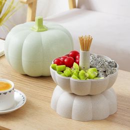 Storage Bottles Large Pumpkin Fruit Bowl Household Tea Table Candy Box Dry Containers For Food