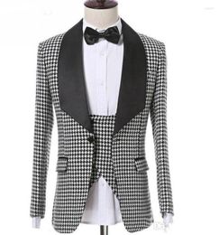 Men's Suits Wedding Tuxedos For Groomsman 3 Pcs Jacket Trousers Waistcoat Mille Oiseaux Fashion Business Custom Made