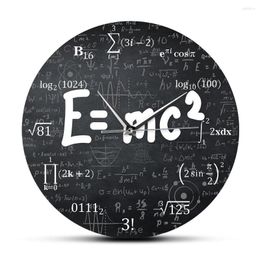 Wall Clocks Of Relativity Math Formula Clock Scientist PhYS (Location: CN)ics Teacher Gift School Classroom Decor