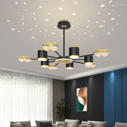 Pendant Lamps Living Room Chandelier Modern Minimalist And Magnificent Nordic Net Red Star Air Top Starry Sky Ins Affordable Luxury Style