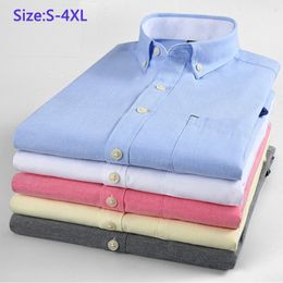 Men's Casual Shirts Oxfordspring Autumn Arrival Male Shirt Mens Long Sleeved Business Fashion Dress Summer Size S M L XXL 3XL 4XL 230822