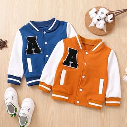 Jackets American Baseball Jersey Loose Plush Letters Embroidered Casual Jacket Twocolor Splicing Suitable for Autumn and Winter 230822