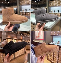 snow boots ug mini women winter australia platform boot fur fluffy slipper ankle wool shoes sheepskin real leather classic brand casual outside All kinds of fashion