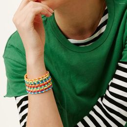 Strand KKBEAD Gradient Color Heishi Beads Bracelet Bohemian Boho Bracelets For Women Jewelry Y2k Accessory Pulseras Mujer Moda 2023