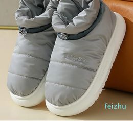 Boots Men Winter Outdoor Slippers Warm Furry Cotton Thick Home Shoes Couples Soft Heel Indoor Floor Man Women