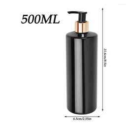 Liquid Soap Dispenser 500ml Matte Black Dish Hand Bottle Kitchen Bamboo Wood Pump Refillable Bathroom Accessories