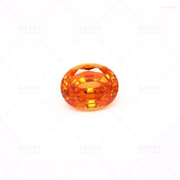 Loose Gemstones Regenerated Orange Fanta Sapphire 6.06CT Crystal In The Laboratory Good Cutting And Polishing Supporting Customized Incoming