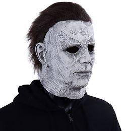 Party Masks Halloween Michael Myers Killer Mask Cosplay Horror Bloody Latex Masks Helmet Carnival Masquerade Party Costume Props 230823