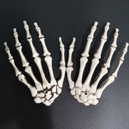 Other Festive Party Supplies 1Pair Halloween Decorations Skeleton Hands Realistic Life Plastic Fake Human Hand Bone Ghost Haunted House Scary Horror Props L0823