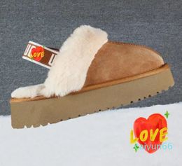 Fashionable men's women's slippers Mini snow boots Sheepskin plush warm boots Comfortable