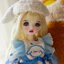 Dolls Cute Blue Doll 30CM BJD Set Toy The Birthday Gift 16 Can Change Clothes 230822