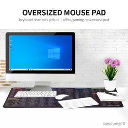 Mouse Pads Wrist Oversized Gaming Mouse Pad Keyboard Shortcuts Mouse Pad Computer Office Waterproof Non-slip Large Desk Pad for Computer PC Pad R230823